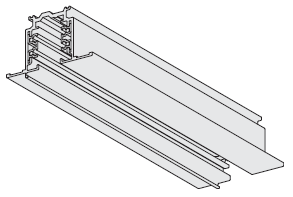 Трековый шинопровод XTSF для встраиваемого монтажа в подвесные потолки