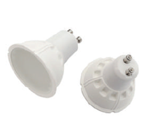В квадратных точечных светильниках типа downlight CRATER LED используются светодиодные лампы с цоколем GU10.